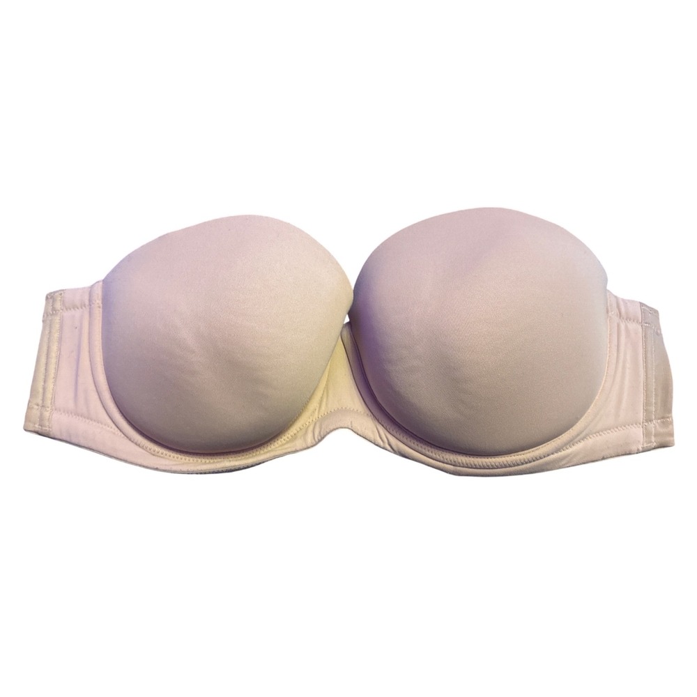 Wacoal Red Carpet 854119 Strapless Underwire Full Figure Bra Nude 40C